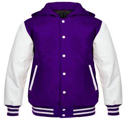 Varsity Hoody Purple/white